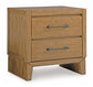 Sherbana Two Drawer Night Stand