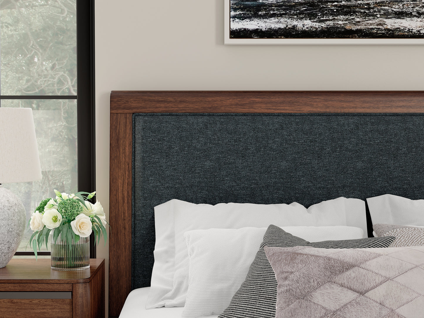 Dilenno King Upholstered Panel Bed