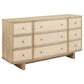 Kailani 4-piece Eastern King Bedroom Set Beige Oak