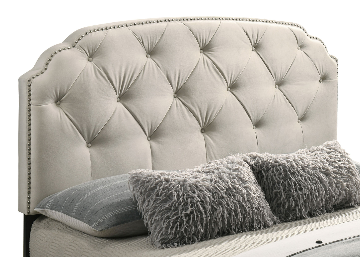 Marianna 4-drawer Upholstered Queen Storage Bed Cream