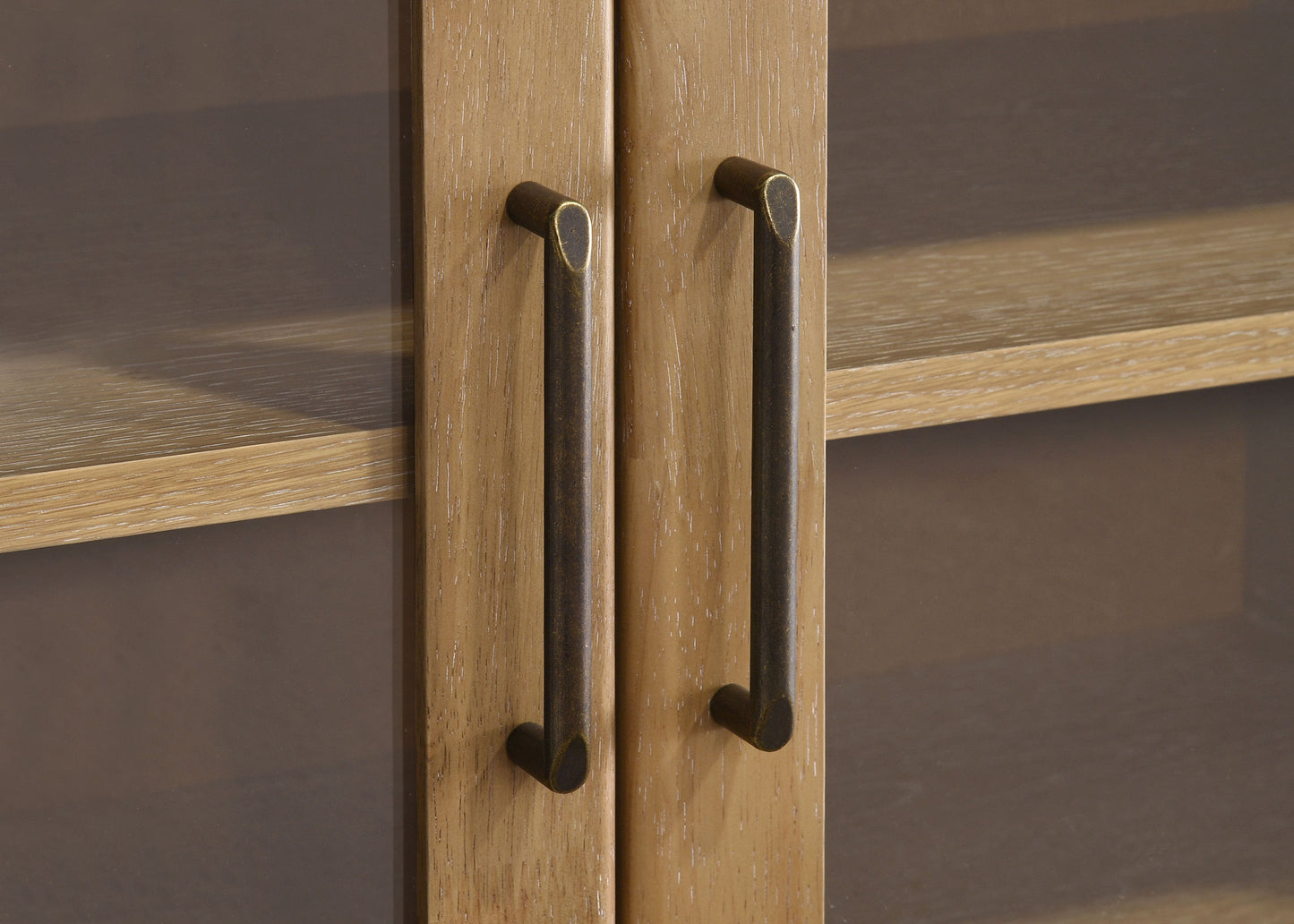 Brenham 79-inch 4-door TV Stand Media Console Washed Oak