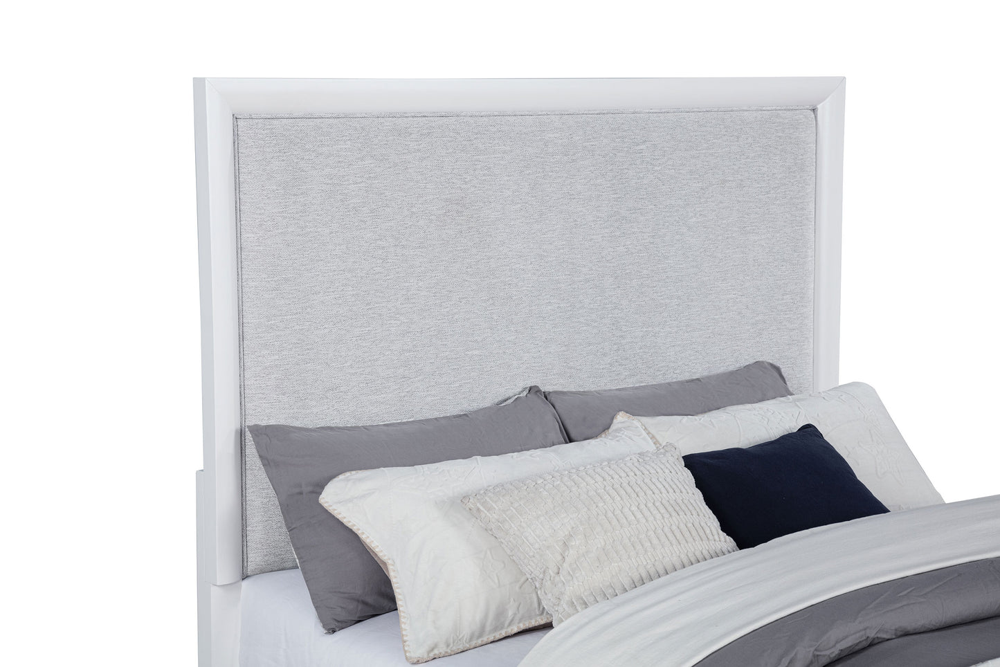 Gracemont 57-inch Queen Panel Bed Grey and White