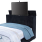Tisdall Eastern King Flame Visualizer Wingback TV Bed Black