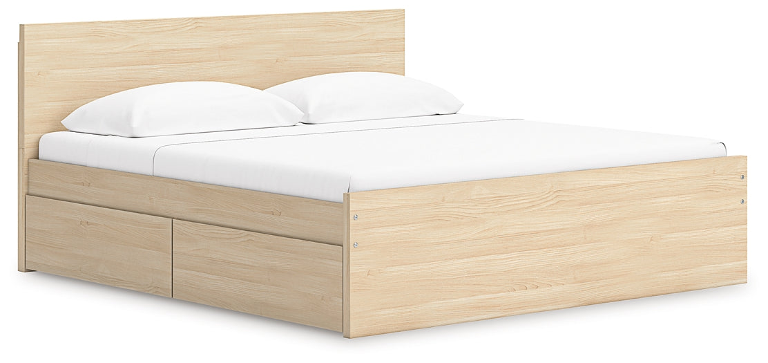 Onita King Panel Platform Bed with Storage