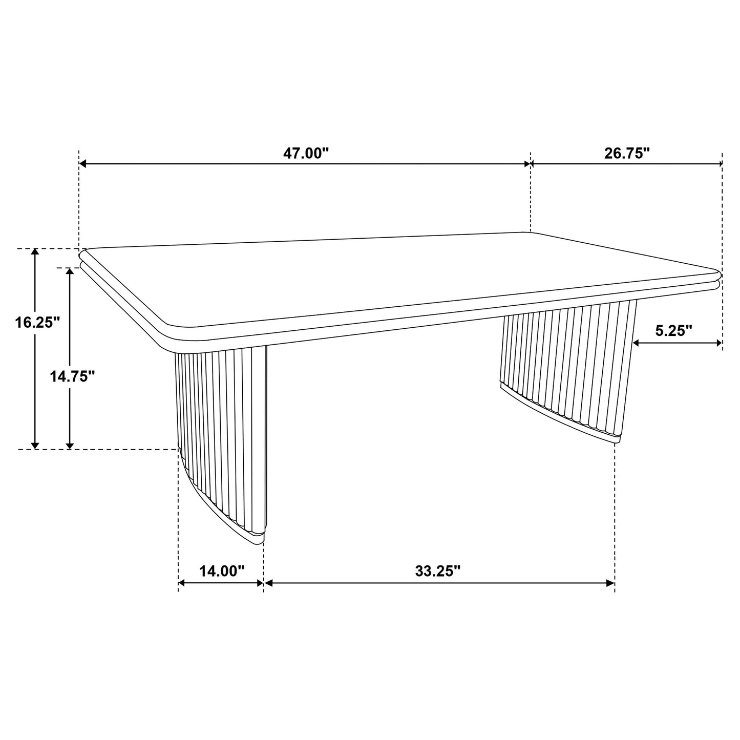 Adina 3-piece Wood Coffee Table Set Distressed Light Brown