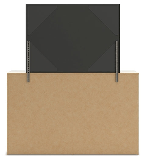 Lawroy Twin Panel Bed with Storage, Dresser, Mirror, Chest and Nightstand