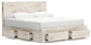 Lawroy King Panel Storage Bed, Dresser, Mirror, Chest and Nightstand
