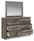 Graystorm Full Panel Bed, Dresser, Mirror and Nightstand