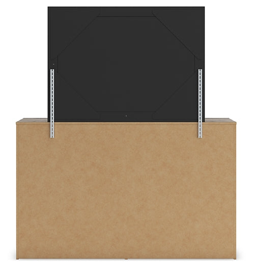 Graystorm Twin Panel Bed, Dresser and Mirror