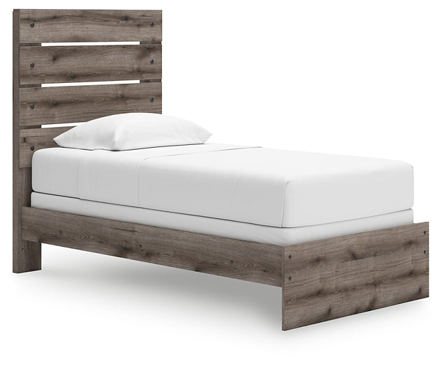 Graystorm Twin Panel Bed, Dresser and Mirror