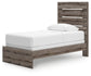 Graystorm Twin Panel Bed, Dresser and Mirror