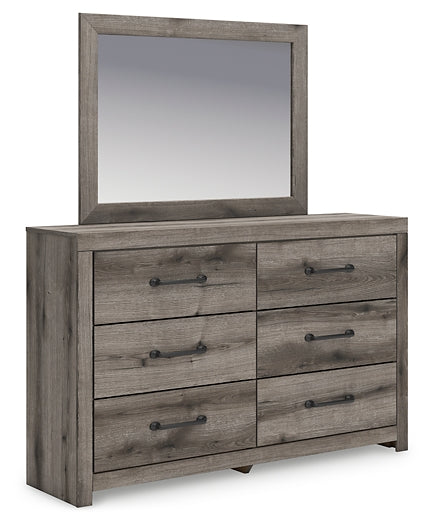 Graystorm Twin Panel Bed, Dresser, Mirror and Nightstand