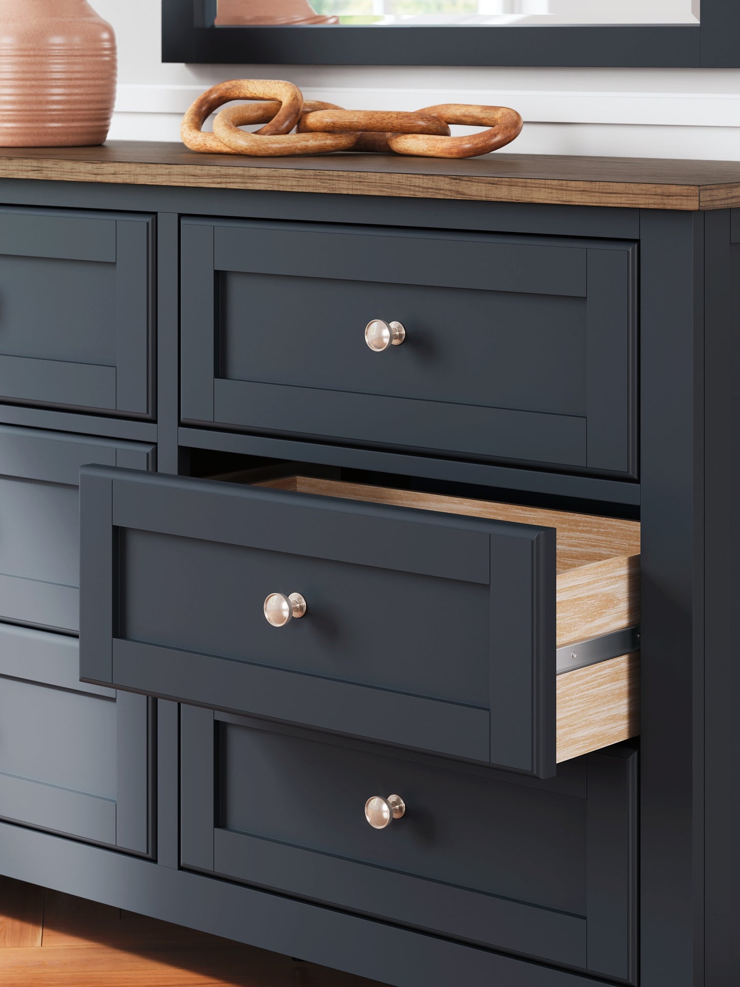 Landocken Queen Panel Bed, Dresser, Mirror, Chest and Nightstand