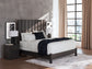 Fraluna King Panel Bed with Mirrored Dresser, Chest and Nightstand