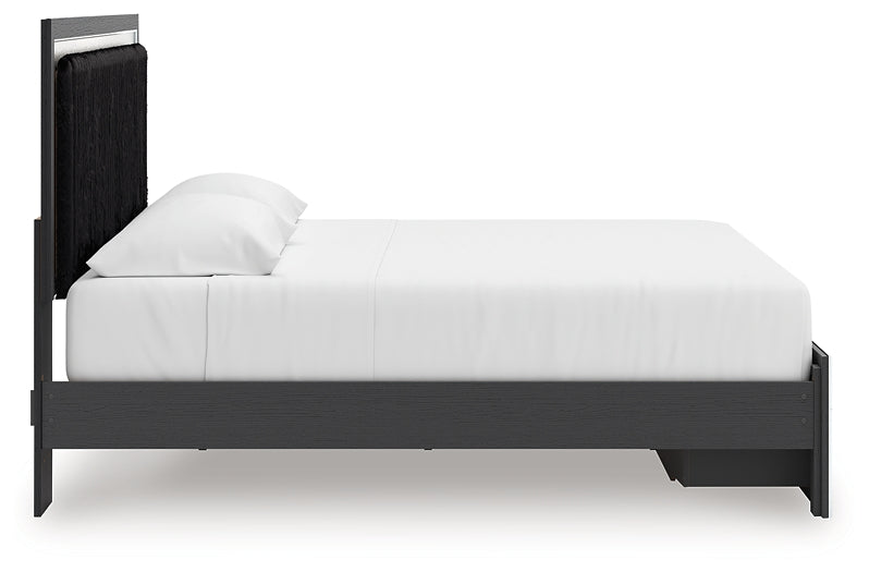 Zuraleus King Upholstered Panel Storage Bed