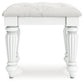 Kozlani Vanity Upholstered Stool