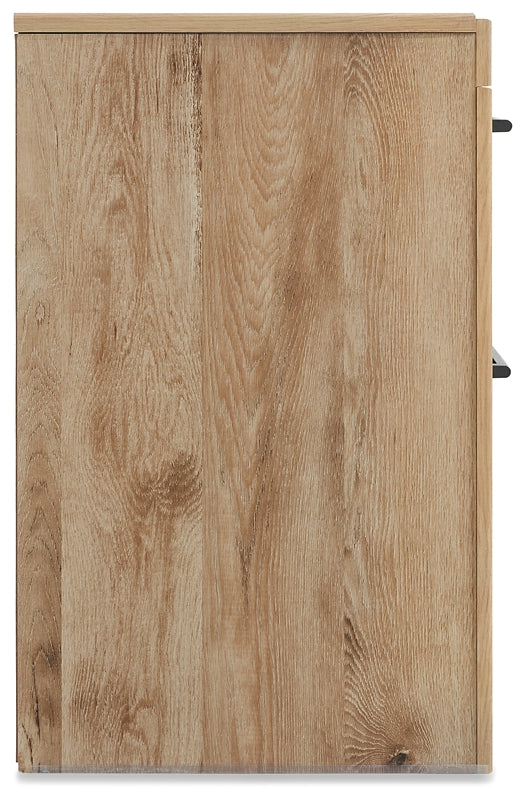 Hyanna King Panel Bed, Dresser, Mirror and Nightstand