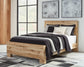 Hyanna King Panel Bed, Dresser, Mirror and Nightstand