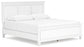 Fortman King Panel Bed with Mirrored Dresser and Nightstand