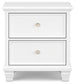Fortman King Panel Bed with Mirrored Dresser and Nightstand