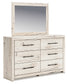 Lawroy King Panel Storage Bed, Dresser, Mirror and Nightstand