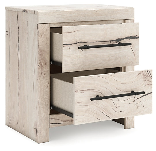 Lawroy King Panel Storage Bed, Dresser, Mirror and Nightstand