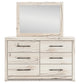 Lawroy Queen Panel Bed with Storage, Dresser and Mirror