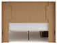 Lawroy Queen Panel Bed with Storage, Dresser and Mirror