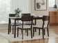 Mallenette Dining Room Table Set (5/CN)
