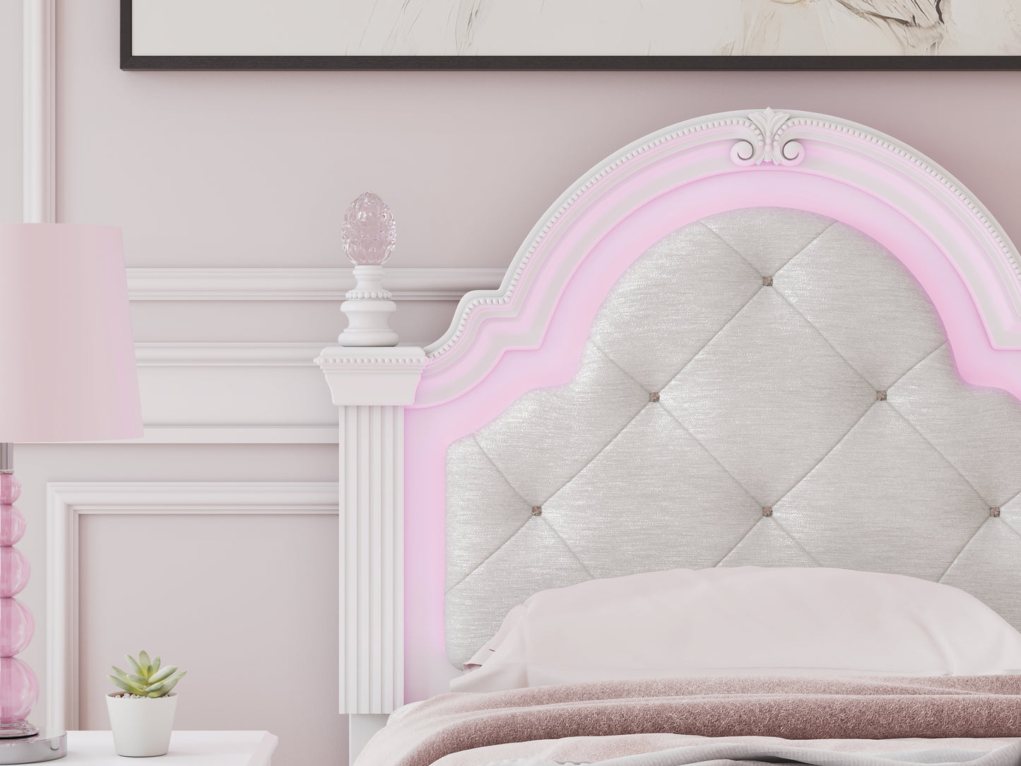 Kozlani Twin Upholstered Panel Bed