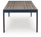East Beach RECT Dining Table w/UMB OPT