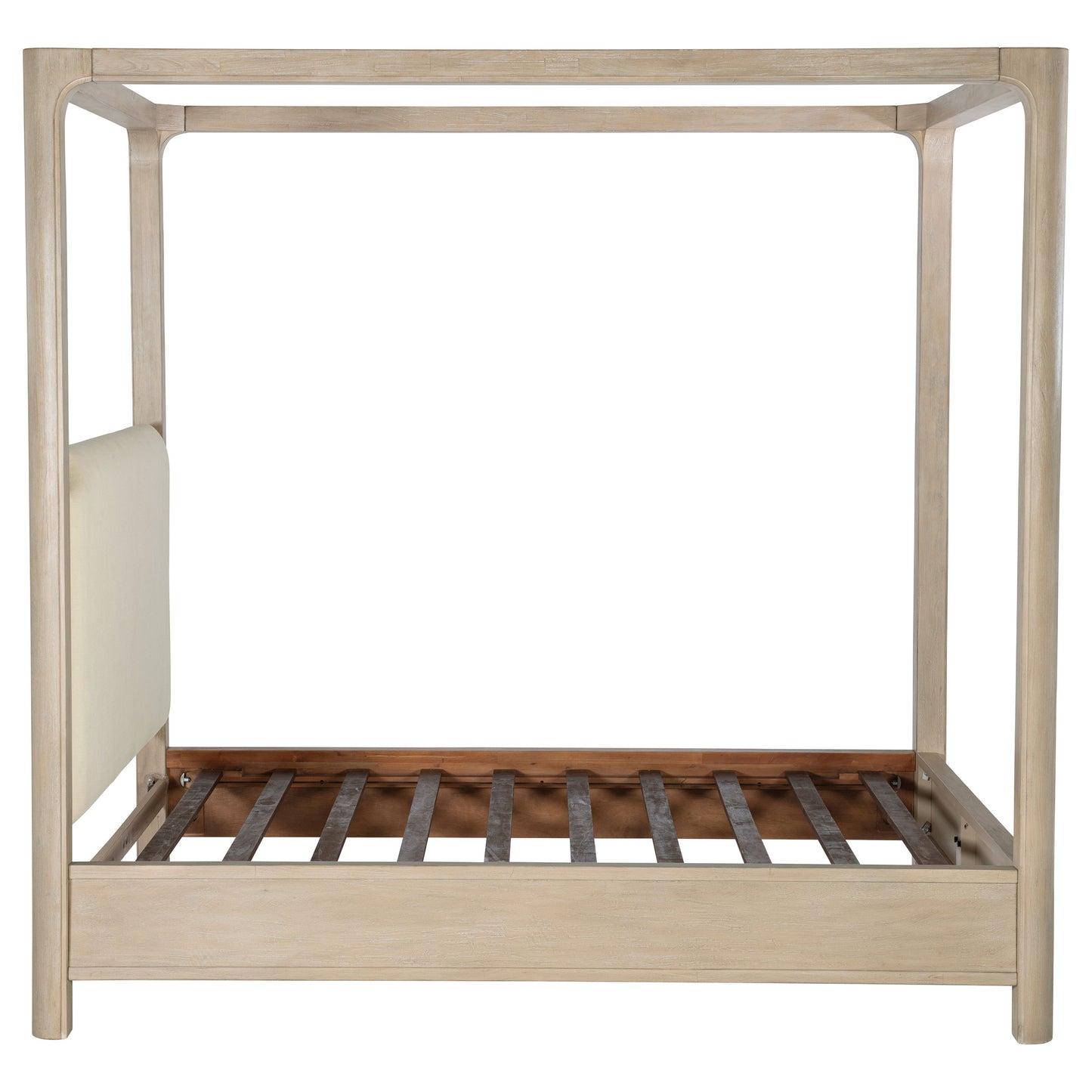 Solano 85-inch Eastern King Canopy Bed Weathered Mango