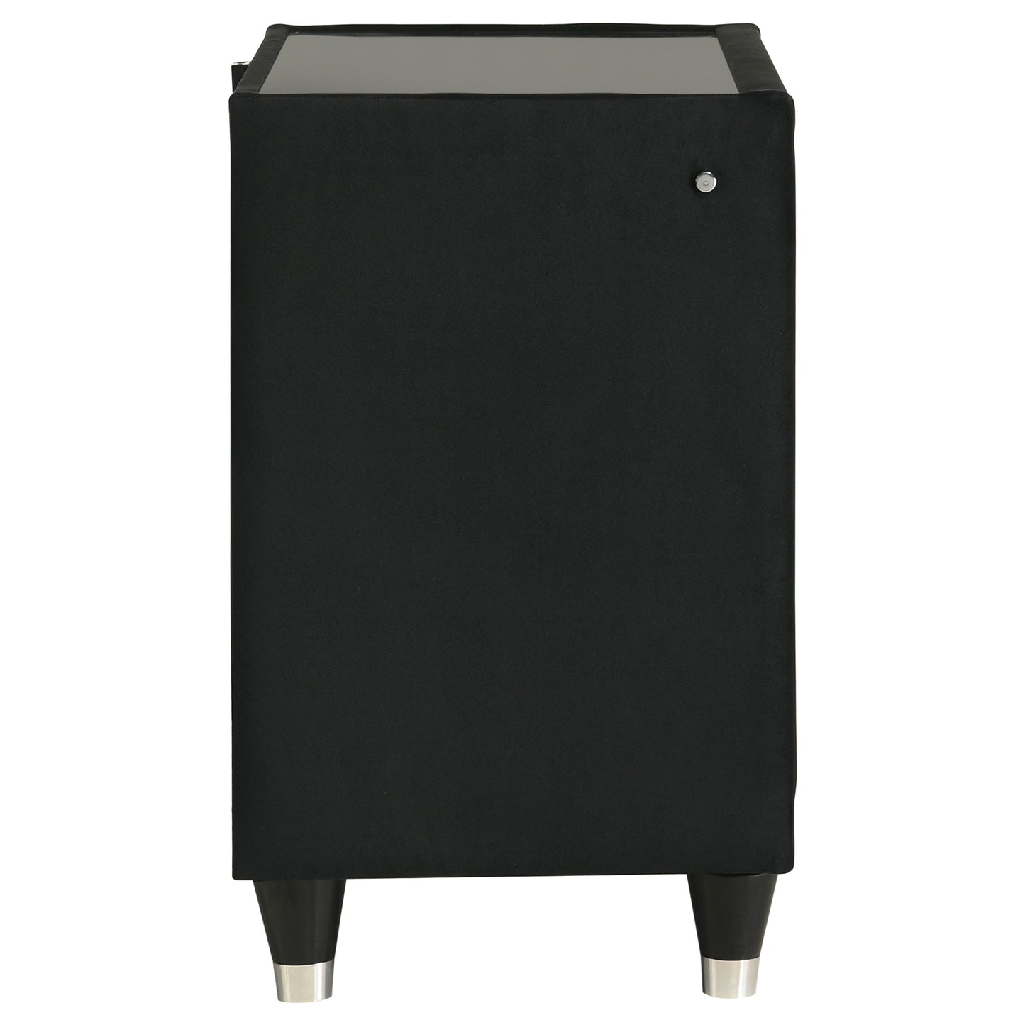 Lorient 2-drawer LED Nightstand with USB Black