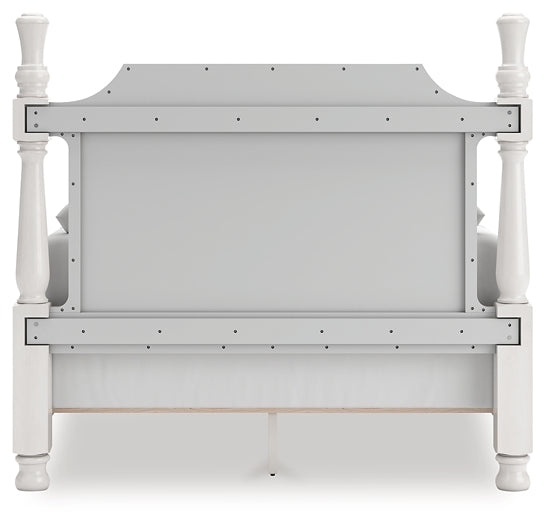 Rowlenstown Queen Poster Bed, Dresser, Mirror and Nightstand