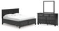 Lanolee King Panel Storage Bed, Dresser and Mirror