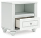 Kozlani Twin Upholstered Panel Storage Bed, Dresser, Mirror and Nightstand