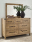 Ridgester Dresser and Mirror