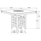 Gabriel 52-inch Counter Height Dining Table Cappuccino