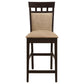 Gabriel 5-piece Square Counter Height Dining Set Cappuccino