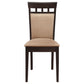 Gabriel 5-piece Extension Leaf Dining Table Set Cappuccino