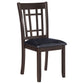 Lavon Wood Dining Side Chair Black and Espresso (Set of 2)
