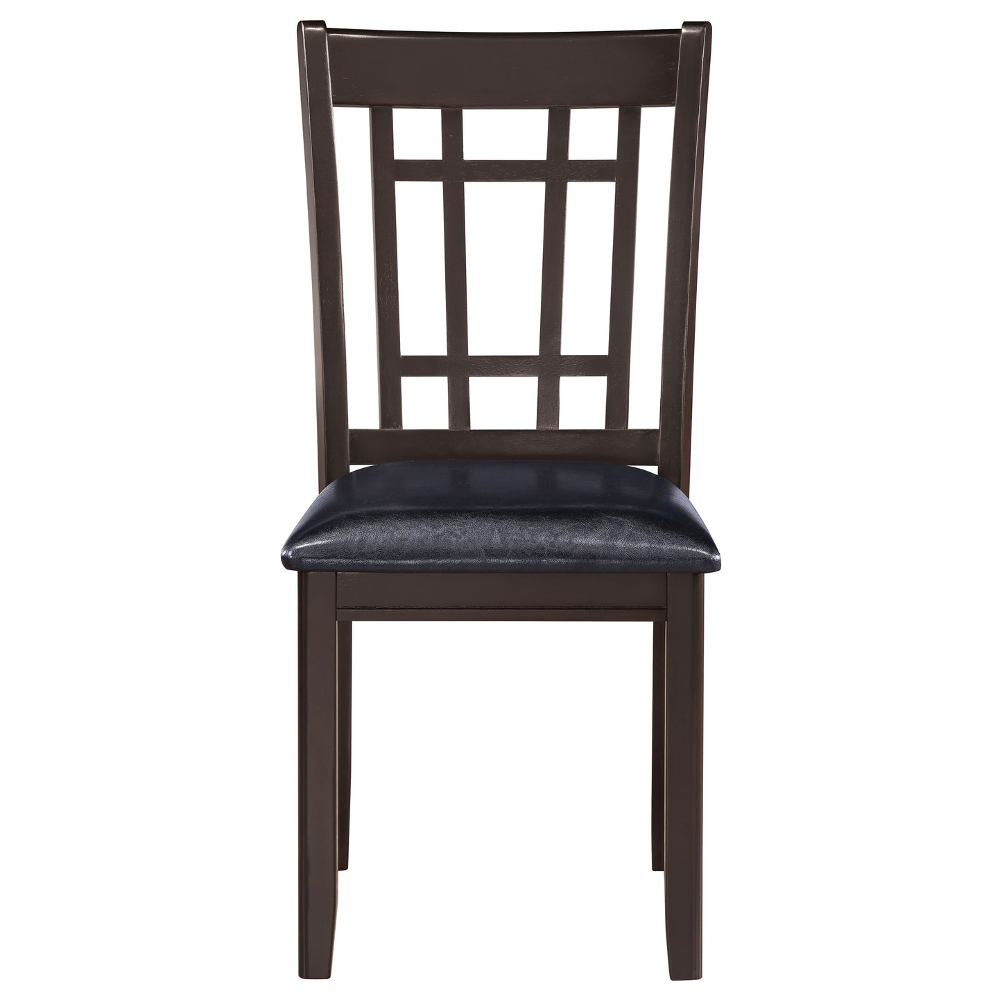 Lavon Wood Dining Side Chair Black and Espresso (Set of 2)