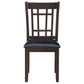 Lavon Wood Dining Side Chair Black and Espresso (Set of 2)