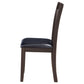 Lavon Wood Dining Side Chair Black and Espresso (Set of 2)