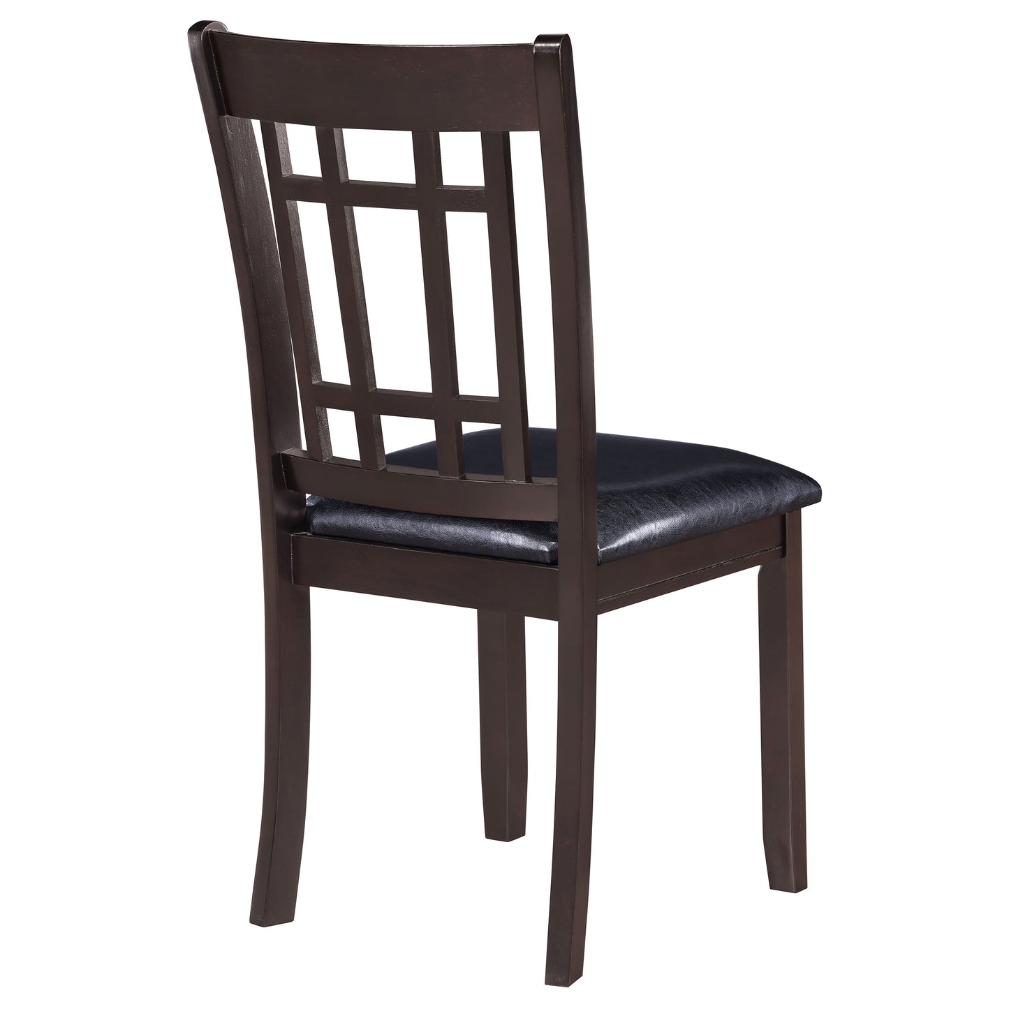 Lavon Wood Dining Side Chair Black and Espresso (Set of 2)