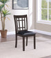 Lavon Wood Dining Side Chair Black and Espresso (Set of 2)