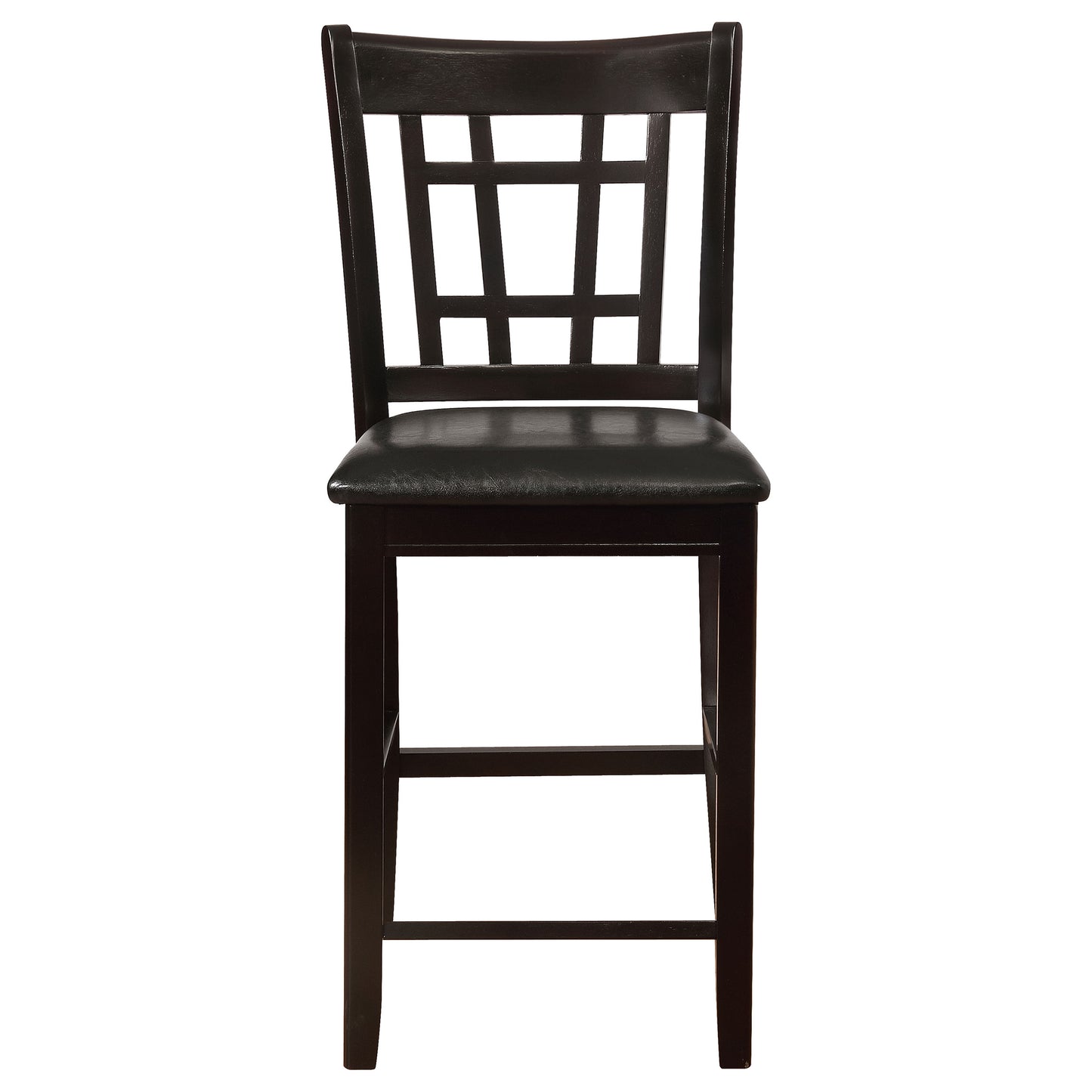 Lavon Wood Counter Height Dining Chair Black and Espresso (Set of 2)