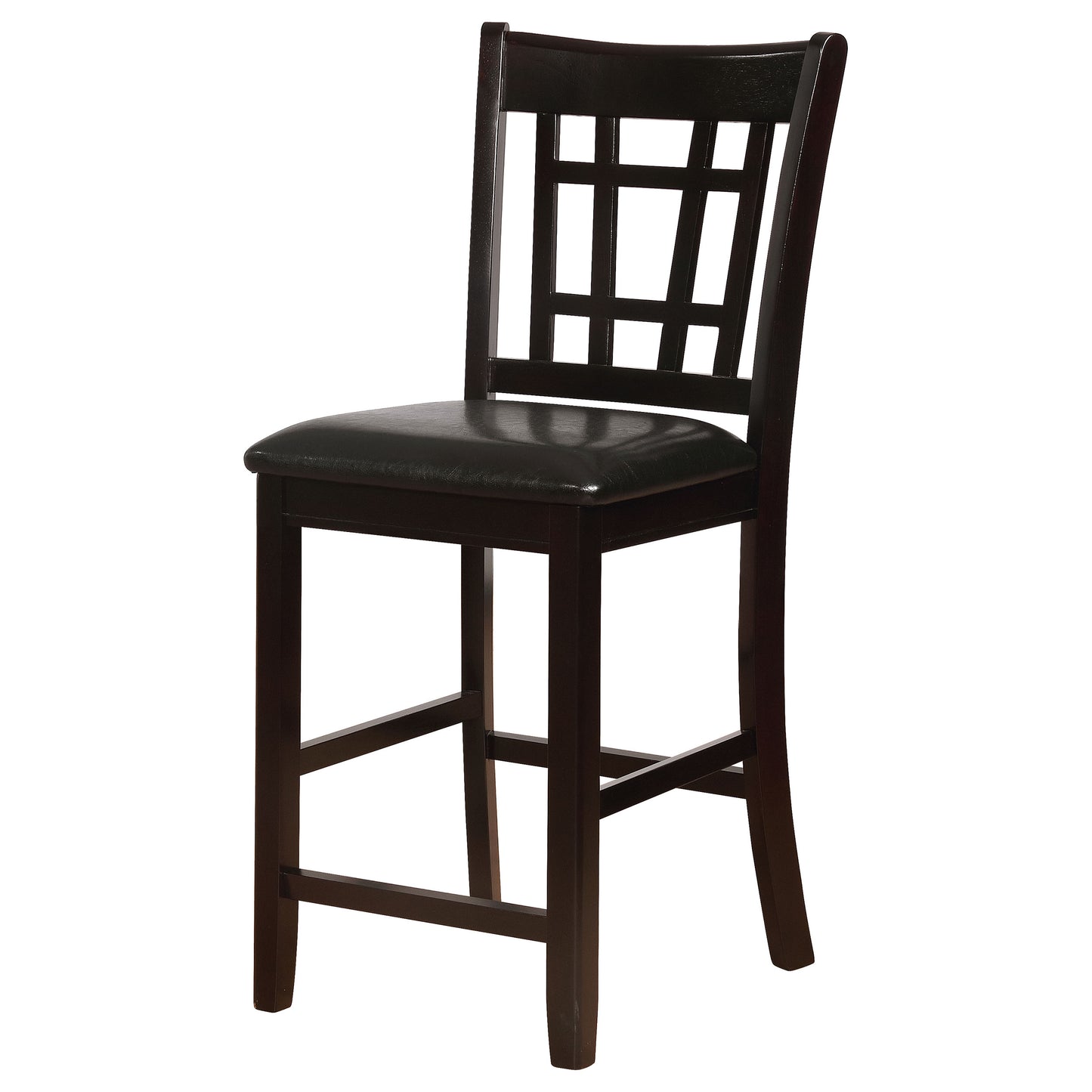 Lavon Wood Counter Height Dining Chair Black and Espresso (Set of 2)