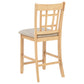Lavon Wood Counter Height Dining Chair Linen and Light Oak (Set of 2)