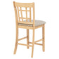 Lavon Wood Counter Height Dining Chair Linen and Light Oak (Set of 2)
